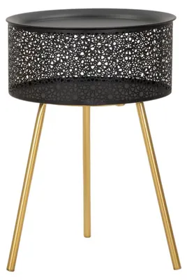 Immagine prodotto di Mauro Ferretti Tavolinetto Blacky, Ø35x50 cm