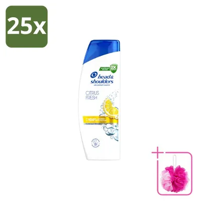 Obrázek produktu pro 25 kusů šamponu Head & Shoulders Citrus Fresh, objem 250 ml, balení