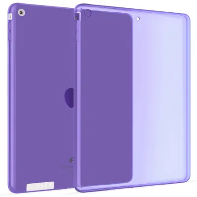 Image de Transparent Étui Silicone Coque Housse Case Cover pour Apple iPad 2, 3 & 4 en Violet