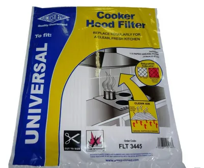 Fettpapier-Filterset für Dunstabzugshaube, 2er-Pack, mit Sättigungsanzeige