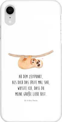 Produktbild von Mr. & Mrs. Panda Iphone XR Handyhülle Faultier Kind - Weiß - Geschenk, Kinder, Baby, Handy Case, Mama, Liebe, Premium Kunststoff, Mutter