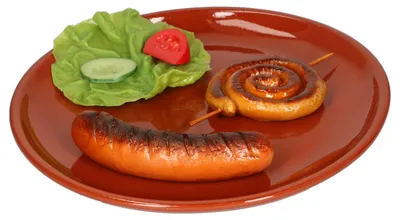 Zdjęcie produktu dla Gliniany talerz obiadowy Ø28.5cm Śródziemnomorski średniowieczny talerz grillowy Wikingów Talerz obiadowy