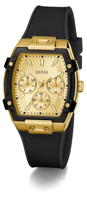 Produktbild von Guess Multifunktionsuhr Damen Ladies Black Gold Tone Multi-function Watch Schwarz Gold GW0945L2