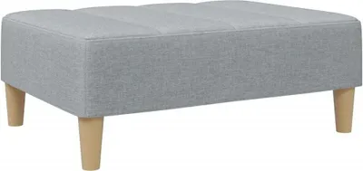 Produktbild von vidaXL Fußhocker Hellgrau 77x55x31 cm Stoff