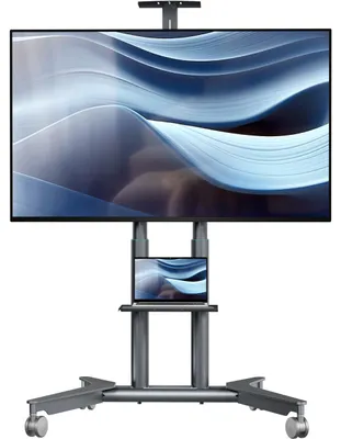 Zdjęcie produktu dla Uchwyt TV mobilny, przeznaczony do telewizorów o przekątnej 32-75 cali, o wadze do 50 kg, z maksymalnym standardem VESA 600x400
