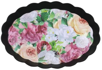 Produktbild von Tablett oval 36.5 x 25.5 x 2.8 cm aus Kunststoff