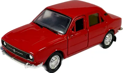 Produktbild von Welly-Modellauto Škoda 105L, Metall/Kunststoff, 11 cm, Maßstab 1:34–39, Freilauf, 4 Farben in einer Schachtel (15 x 7 x 7 cm)