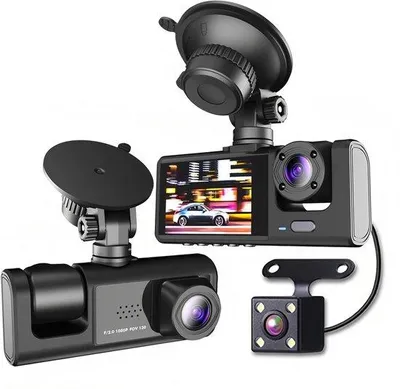 Image de Caméra de sécurité Full HD 1080p, objectif grand angle, utilisation en intérieur et en extérieur avec fonction image dans l'image, installation facile