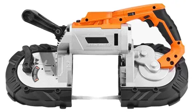 Obrázok produktu pre Prenosná pásová píla, bezuhlíkový motor, nastaviteľná rýchlosť, 5-palcová akumulátorová píla