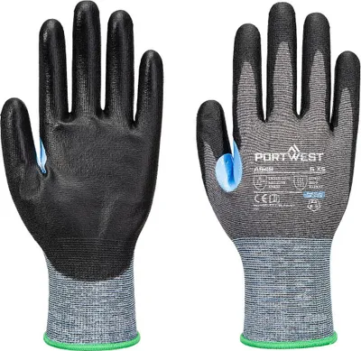 Image de Gant Anti-coupures Cs D21Polyuréthane- Taille Xxl - Gris/noir - Portwest