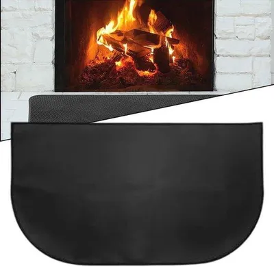 Image de Tapis ignifuge de 48 x 27 pouces - Sous-plaque ignifuge pour cheminées ouvertes et barbecues
