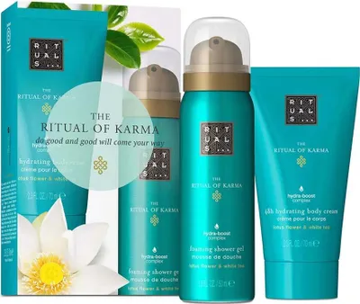 Produktbild von The Ritual of Karma Mini Body Care Set – Duschschaum & Körpercreme