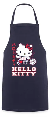 Produktbild von Spreadshirt Hello Kitty Spielt Fussball Sport Kochschürze, One size, Navy