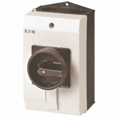 Produktbild von Eaton P1-25/I2/SVB-SW, Kippschalter, 3P, Schwarz, Weiß, IP65, 100 mm, 115 mm