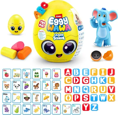 Productafbeelding van Educatief speelgoed, verrassingsei, alfabet, 28 cm, voor kinderen