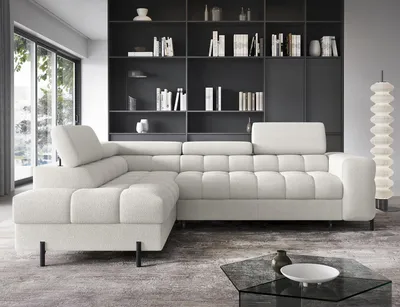 Produktbild von Couchgarnitur Ecksofa Sofa Sofagarnitur Ferucce mit Schlaffunktion Bettkasten Wohnlandschaft