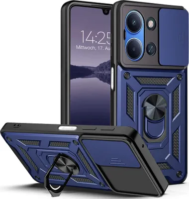 Produktbild von Armor Handyhülle für Xiaomi Redmi 15C Kameraschutz Handy Panzer Case Cover Schutzhülle Outdoor Farbe: Blau