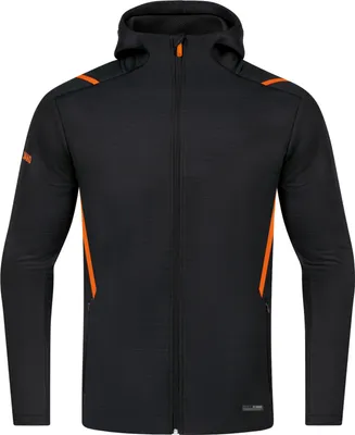 Produktbild von Jako Challenge Freizeitjacke Mit Kapuze Kinder - Schwarz Meliert / Neonorange