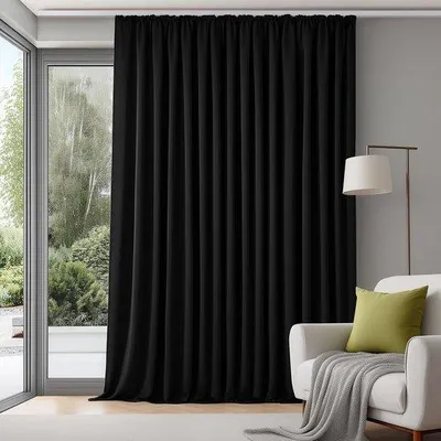 Produktbild von Famanu Verdunkelungsvorhang 280 x 245 cm - Schwarz