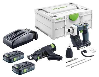 Produktbild von Festool DWC 18-4500 Basic Akku Bauschrauber 18 V 14 Nm Brushless + 2x Akku 4,0 Ah + Ladegerät + Systainer