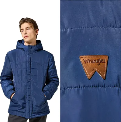 Produktbild von WRANGLER Herren, Winterjacke TRANSITIONAL PUFFER, M, Blau, jacke, winter, jacken