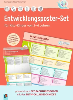 Produktbild von Entwicklungsposter-Set für Kita-Kinder von 3-6 Jahren