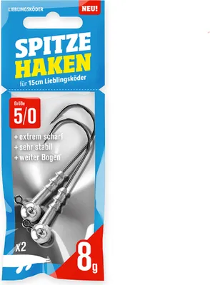 Produktbild von Lieblingsköder spitze Haken 8g #5/0