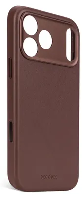Produktbild von Decoded, MagSafe Lederhülle iPhone 17 Pro Max stoßfest, Braun