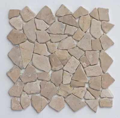 Produktbild von M-021 Mosaikfliesen Stein Marmor Mocca - Naturstein Fliesen Lager Verkauf Stein-mosaik Herne NRW