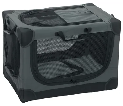 Produktbild von Hundebox faltbar Hundetransportbox mit Kissen abnehmbar waschbar Bezug aus Oxford-Gewebe für Hunde bis 4kg Armeegrün