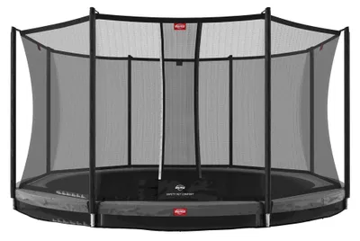 Produktbild von BERG Bodentrampolin Favorit InGround 380 + Sicherheitsnetz Comfort Grau