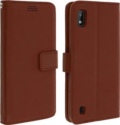 Produktbild von Avizar, Klappetui mit Kartenfächern und Standfunktion für Samsung Galaxy A10, Braun