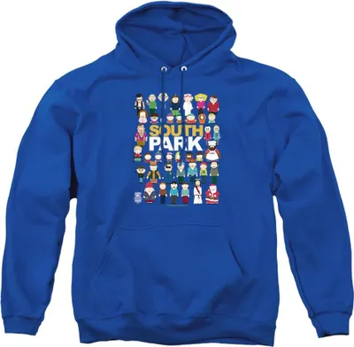 Immagine prodotto di South Park - Felpa con cappuccio "Full Cast" per uomo/donna Unisex TV23415 (XXL) (Blu Reale)