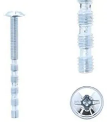 Image de 1 kit composés de 25 vis M4X45 mm zinguée Lot de 25