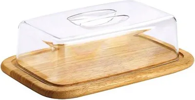 Produktbild von Rubberhout Kaasstolp vierkant 30 x 20 x 9 cm
