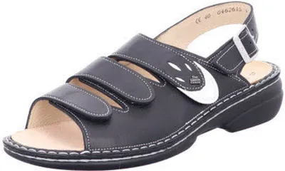 Produktbild von Finn Comfort 02557 900418 Damen Sandale Saloniki Schwarz, Schwarz, Gr. 39