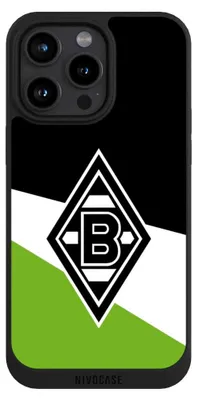 Produktbild von NIVOCASE Handyhülle für Apple iPhone 15 Pro Max  Hülle NIVOpure Case Schwarz Borussia Mönchengladbach Gladbach Offizielles Lizenzprodukt