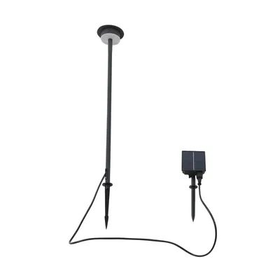 Produktbild von Lindby LED-Solarleuchte Lyris, schwarz, Aluminium, 3.000 K