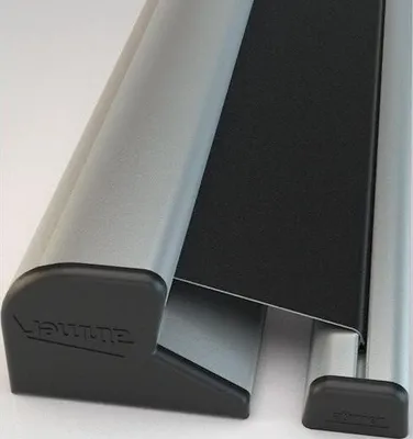 Produktbild von Athmer Fingerschutzprofil NR-30 Länge 1925mm Pofil Alu silber Schutzrollo schwarz - 5-801-1925-2109