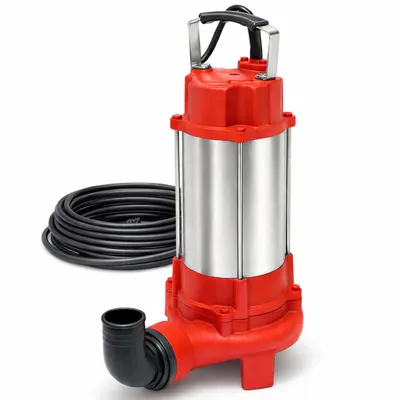Immagine prodotto di Pompa per acqua con trituratore, 750 W, per acqua pulita, acqua sporca e acque reflue, classe di protezione IP68, raccordo angolare incluso nel set,  cavo lungo