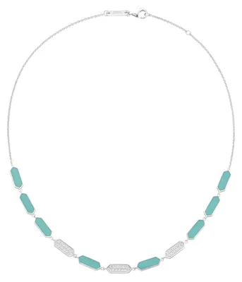 Produktbild von Collier Giorgio Martello Milano mit Emaille-Einlagen und Zirkonia, Silber 925 Silber 45 cm