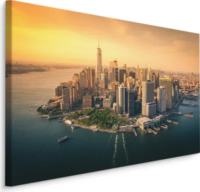 Produktbild von Fabelhafte Canvas LEINWAND BILDER 40x30 cm XXL Kunstdruck Stadt Architektur Geometrie