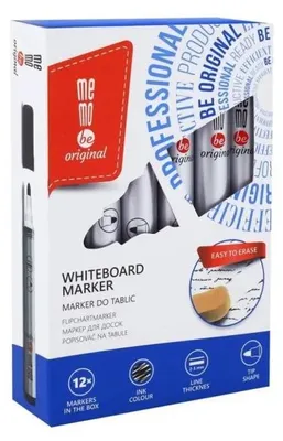 Produktbild von Trockenlöschmarker schwarz (12 Stück) MemoBe