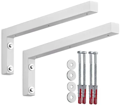 Produktbild von SOTECH Wandkonsole L-Winkel WK450 450 x 150 x 30 mm weiß (2 Stück)