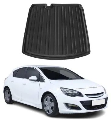 Productafbeelding van Bagageruimmat, laadruimmat voor Opel Astra J (2012-2015), hatchback, rubber, TPE, AI-gegenereerde afbeelding