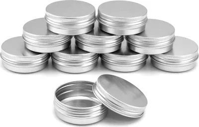 Produktbild von 30 Stück Aluminium Cremedose mit Deckel, Rund Leer Döschen für Creme Lotion Schmuck Sortieren (30ml)