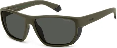 Produktbild von Polaroid PLD 7057/S MATTE GREEN/ GREY POLARIZED 60/15/135 Herrenbrillen Sonnenbrillen
