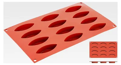 Produktbild von Silikon-Backmatte mit 12 Formen