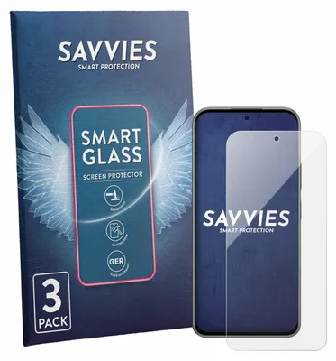 Produktbild von 3x Savvies Schutzglas Folie für Tecno Pova 8 9H Panzer Schutzfolie Glas Displayschutz klar transparent