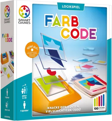 Produktbild von Smart Games Solitärspiel Farbcode, Denkspiel, Kinderspiel, Kinder Spiel, ab 5 Jahren, SG 090 DE